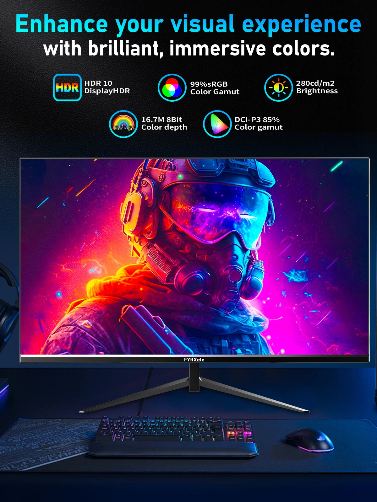 FYHXele 24" 180Hz Gaming Monitor