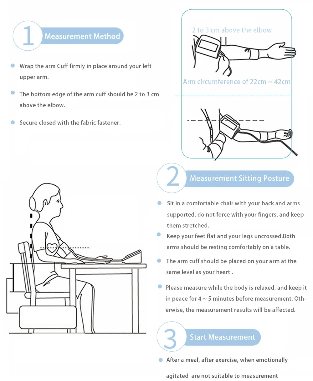 AICARE Digital Upper Arm Blood Pressure Monitor