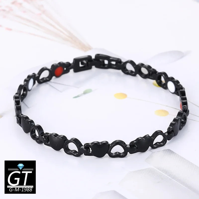 Magnetic Slimming Bracelet – Heart Link Design