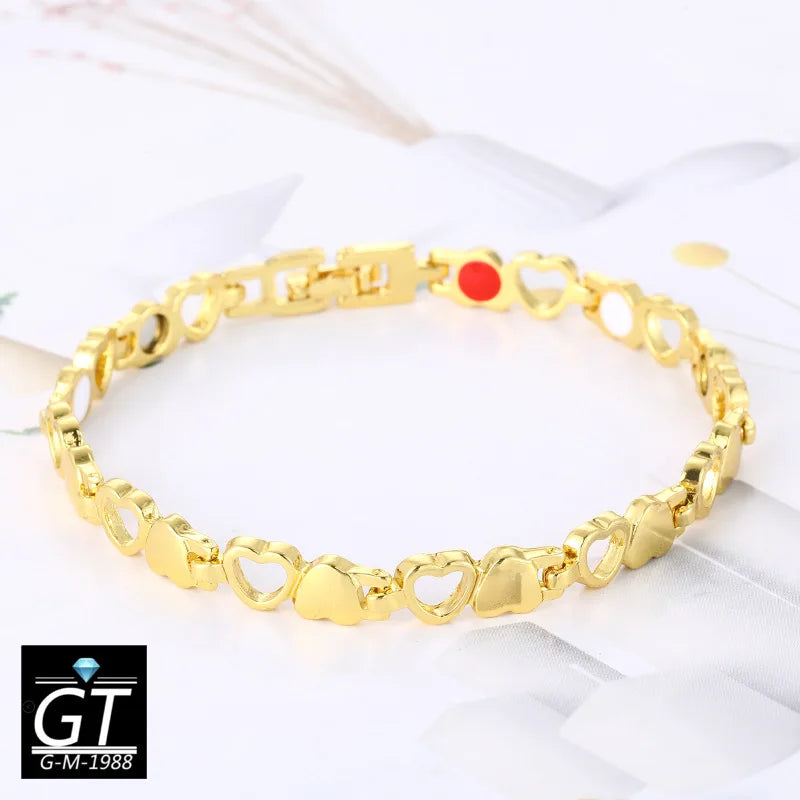 Magnetic Slimming Bracelet – Heart Link Design