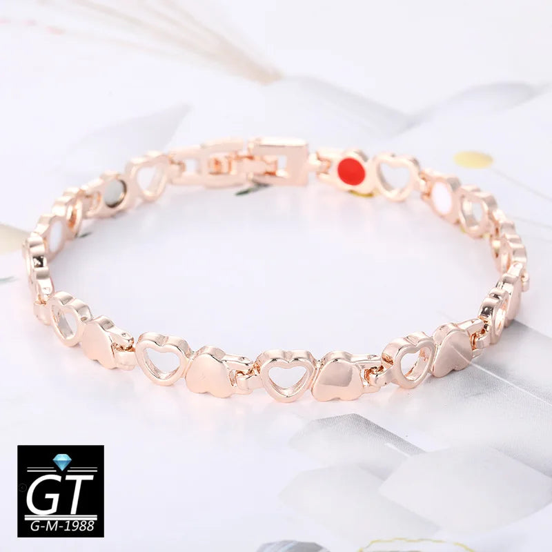 Magnetic Slimming Bracelet – Heart Link Design