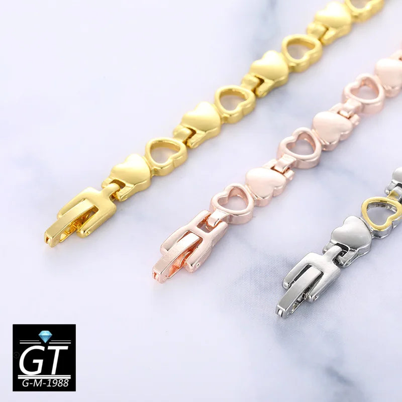 Magnetic Slimming Bracelet – Heart Link Design
