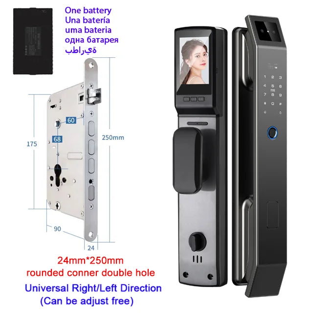 3D Face Recognition Digital Door Lock with Camera