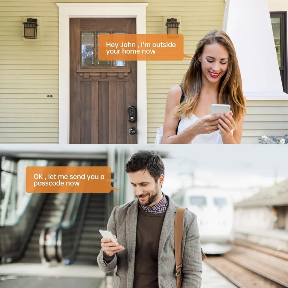 Smartlock Keyless Entry Door Lock with Handle & Keypad