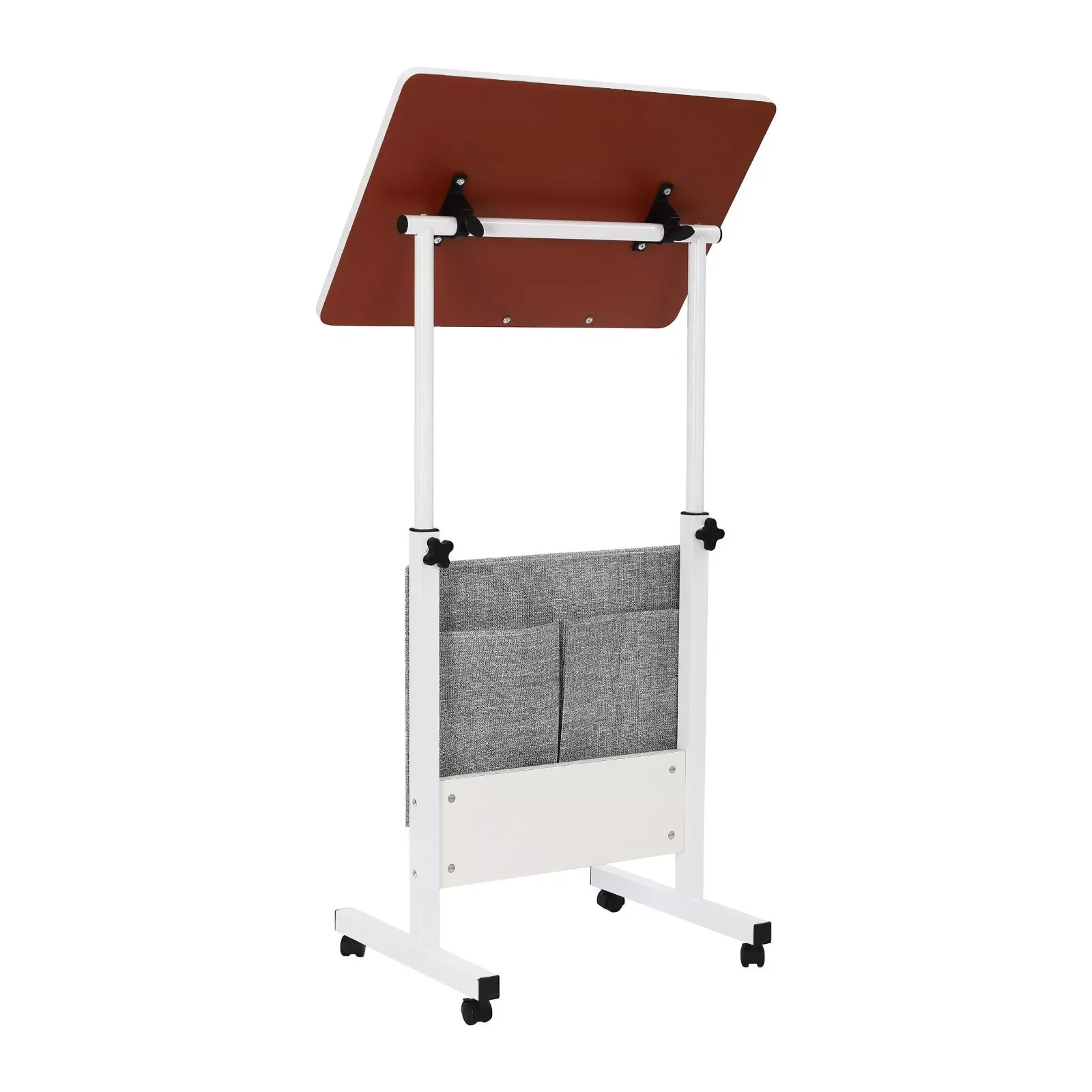 Rolling Laptop Desk with Adjustable Height