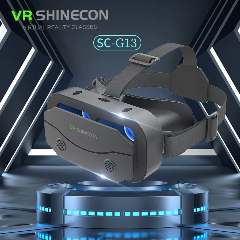VR Headset with 3D Lenses – Virtual Reality Goggles for Smartphones