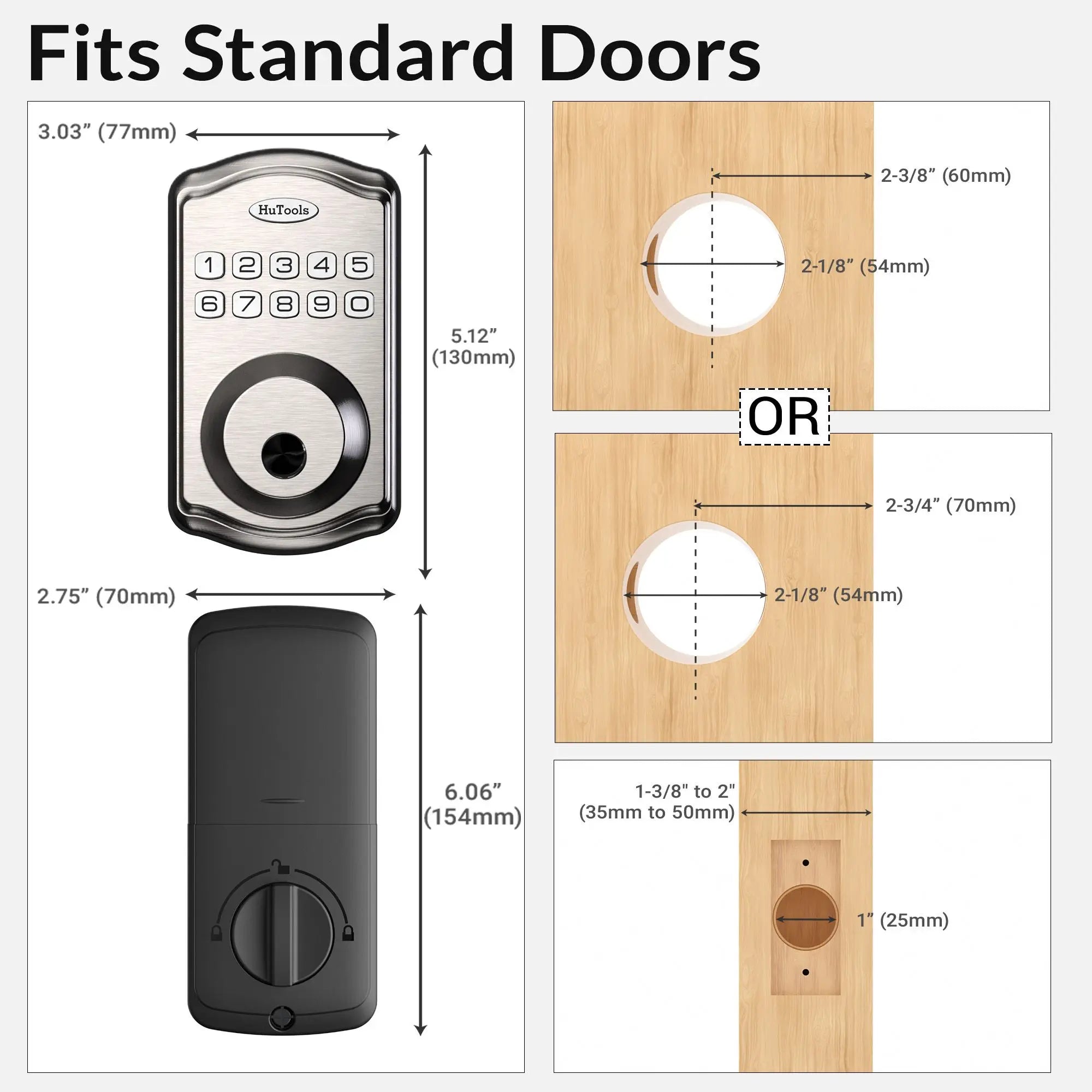 Smart Fingerprint Keypad Door Lock Deadbolt