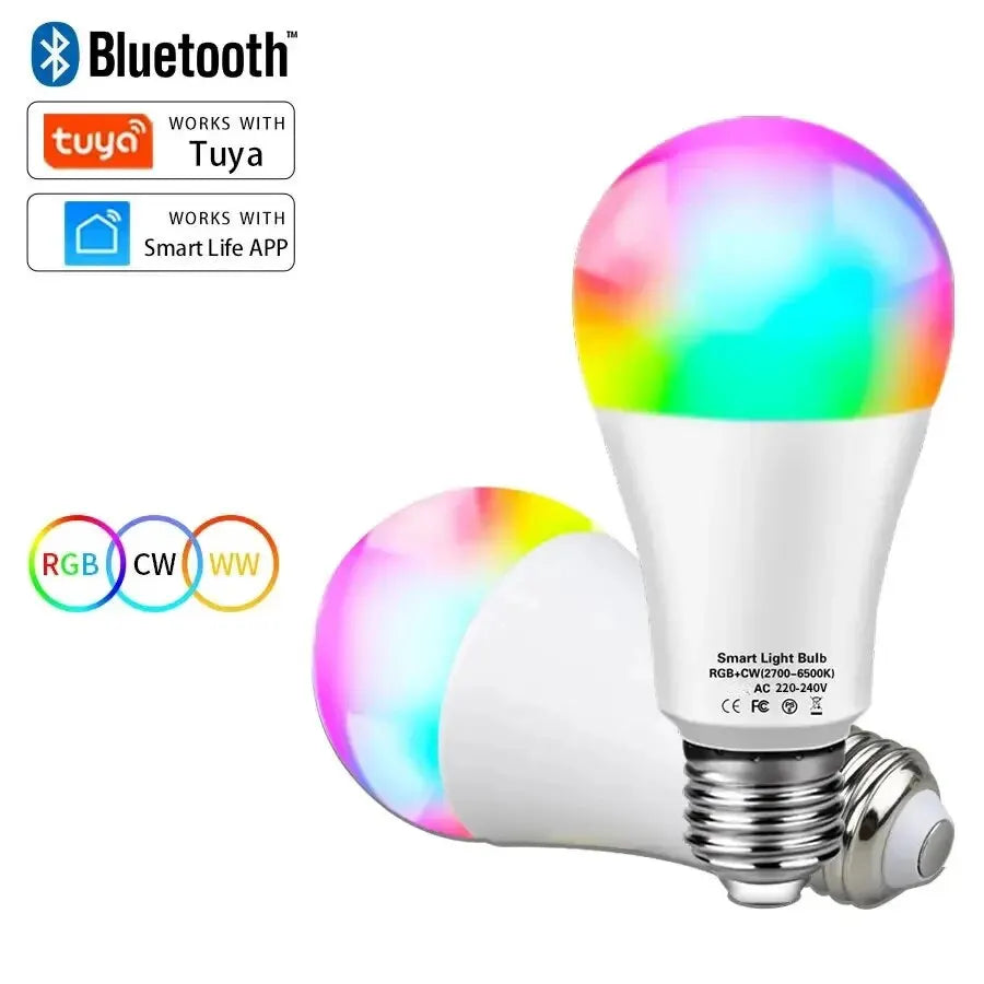 Tuya Smart RGB LED Bulb – E27, App & Voice Control