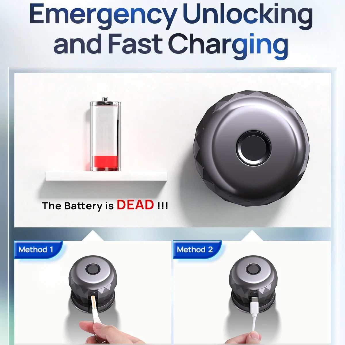 SF0803 3-in-1 Smart Door Knob – Fingerprint & App Control