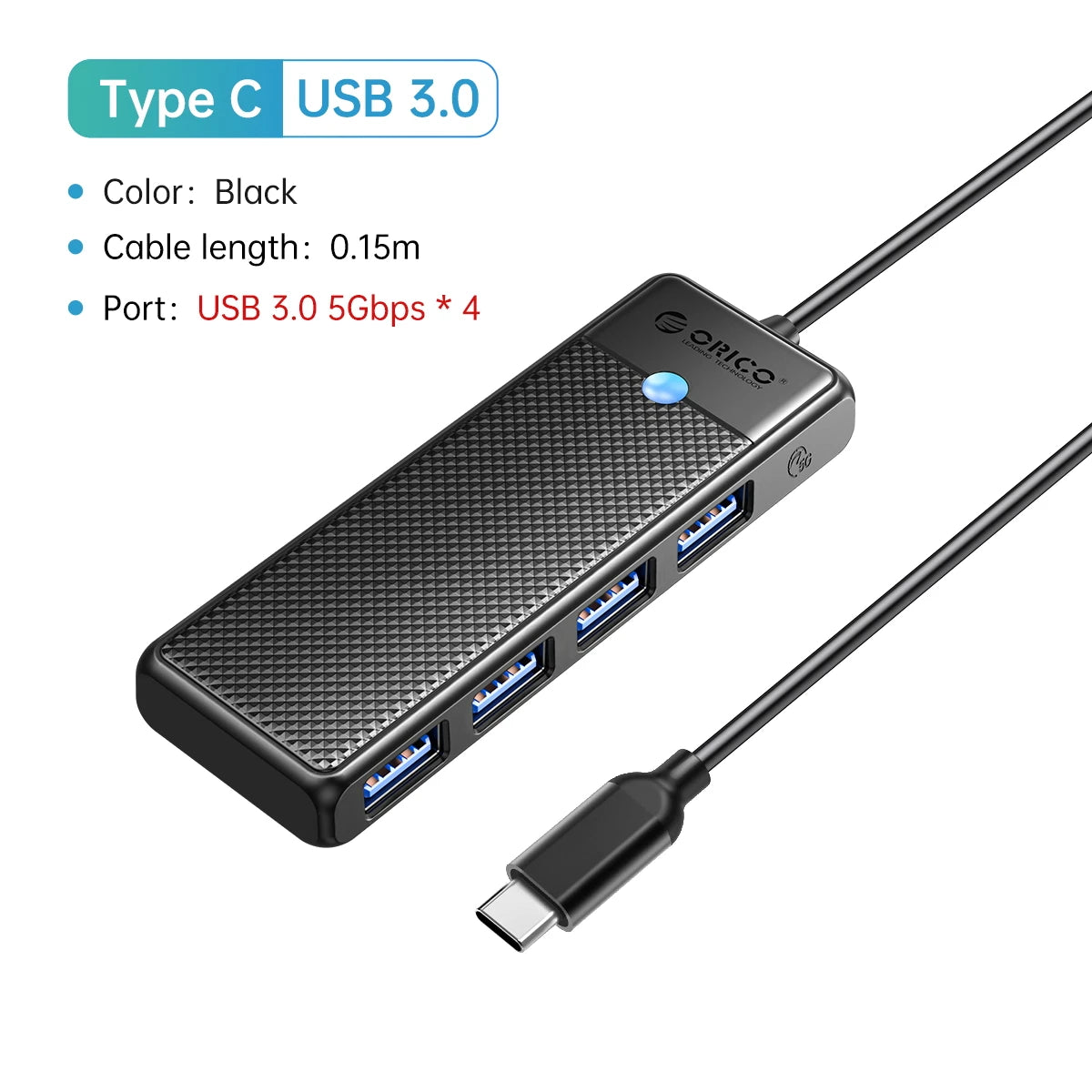 ORICO Type-C USB 3.0 Hub (4-Port)