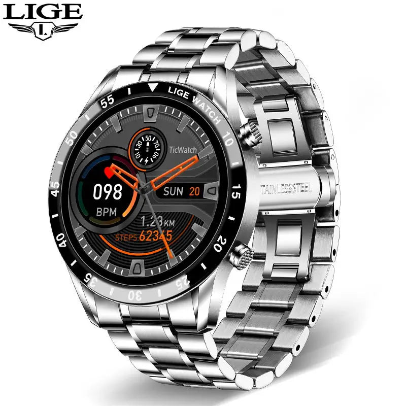 LIGE 2024 Men’s Smartwatch with Bluetooth Call