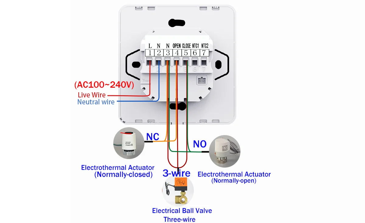 Tuya Smart WiFi Thermostat – Floor Heating & Gas Boiler Compatible