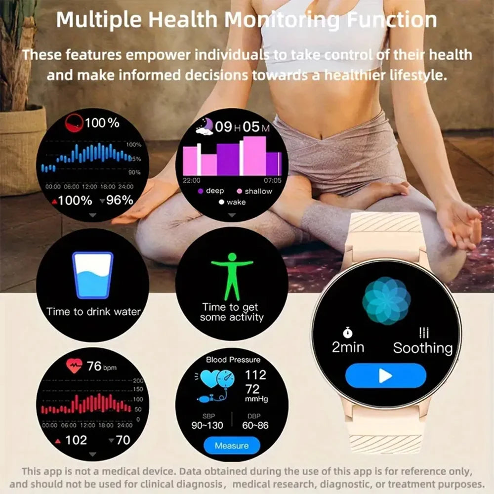 SENBONO Women’s Bluetooth Smartwatch – Fitness Tracker