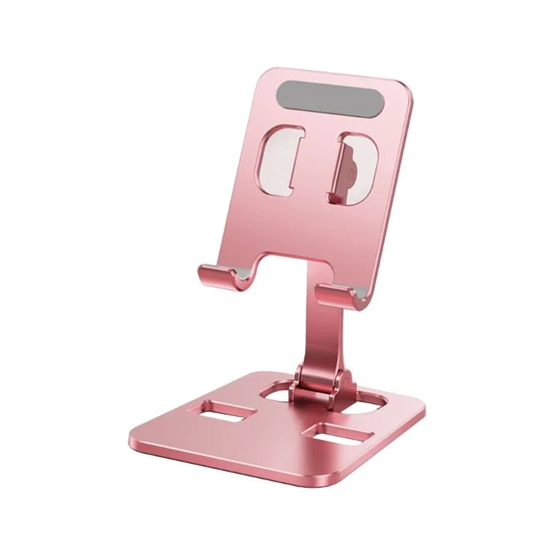 Universal Foldable Aluminum Desk Phone & Tablet Stand – Adjustable Metal Holder