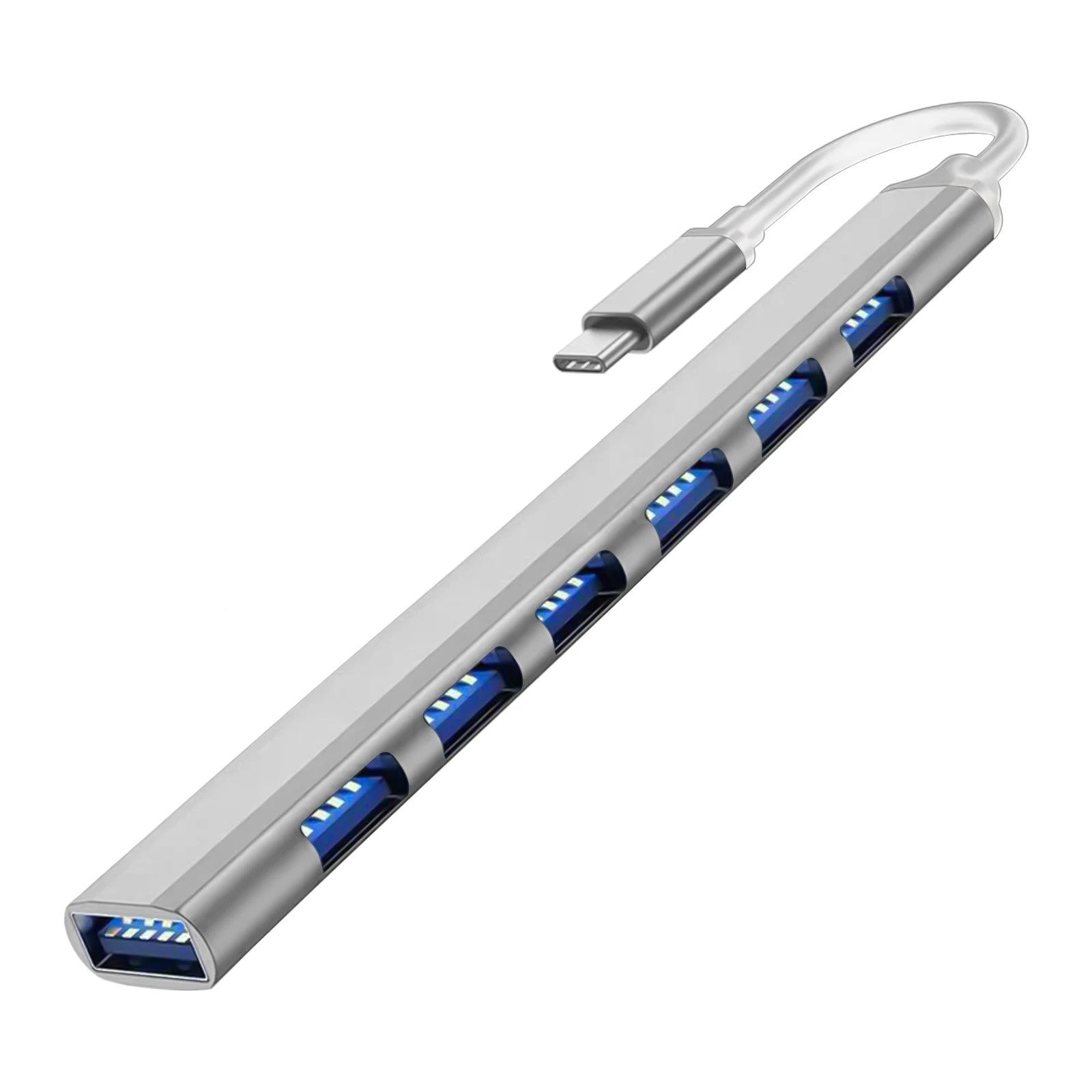 USB 3.0 HUB USB 2.0 HUB USB C HUB Type C HUB Multi Splitter High Speed 5Gbps For PC Computer Multiport USB A HUB Port 7 Ports