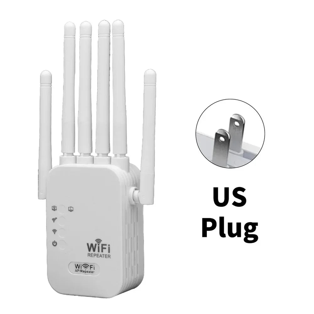 1200Mbps Dual-Band WiFi Repeater – Signal Booster & Range Extender