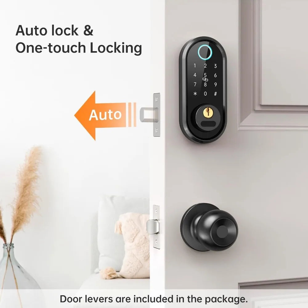 Smartlock Keyless Entry Door Lock with Handle & Keypad