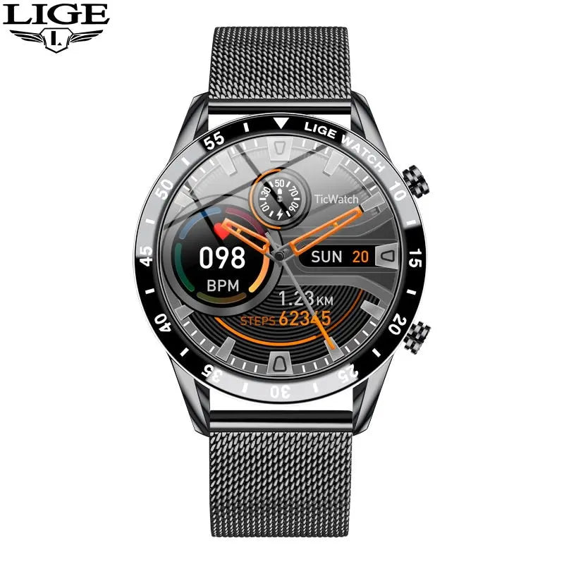 LIGE 2024 Men’s Smartwatch with Bluetooth Call