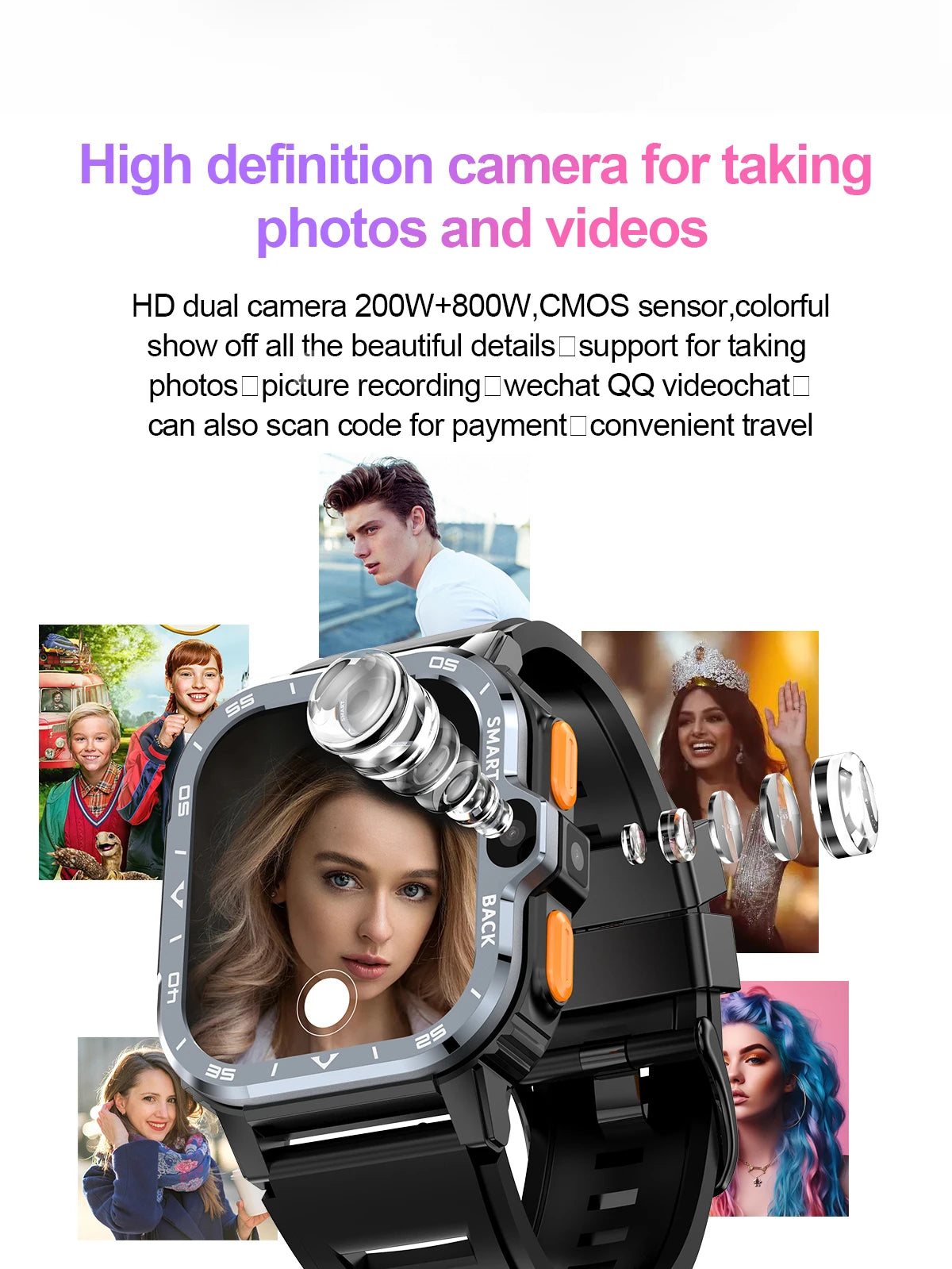 Valdus PGD Android Smartwatch with Dual Camera & 4G