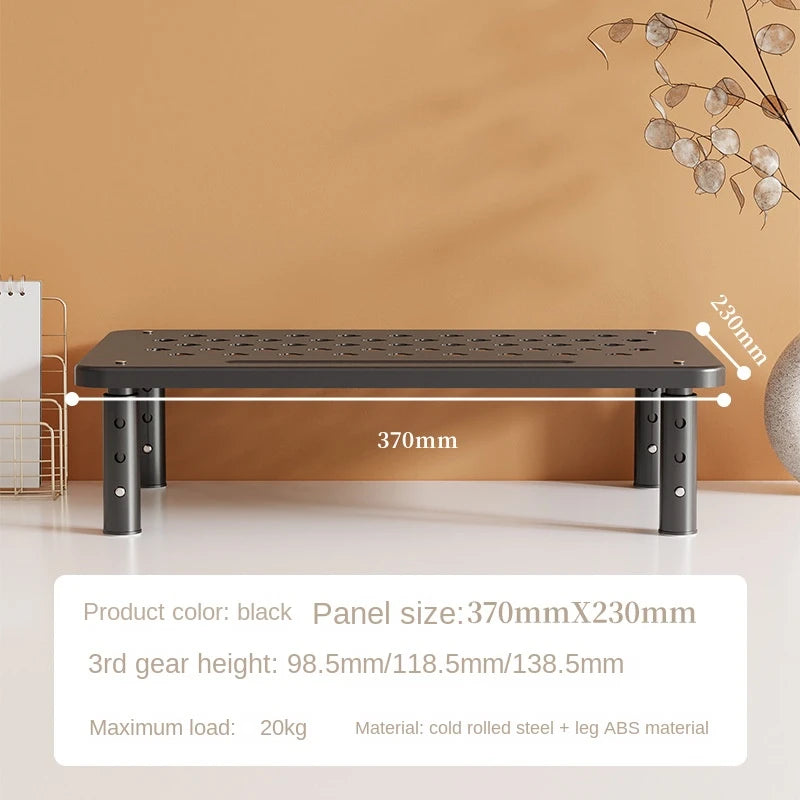 Adjustable Monitor Stand with Storage