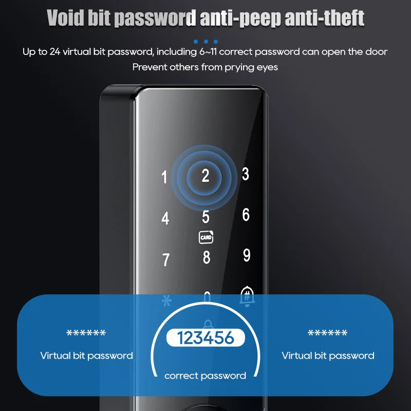 Tuya WiFi Smart Door Lock – Fingerprint & Keypad