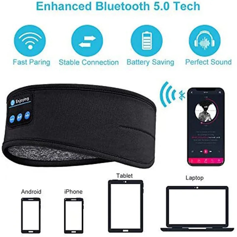 Wireless Bluetooth Sports & Sleep Headband Earphones