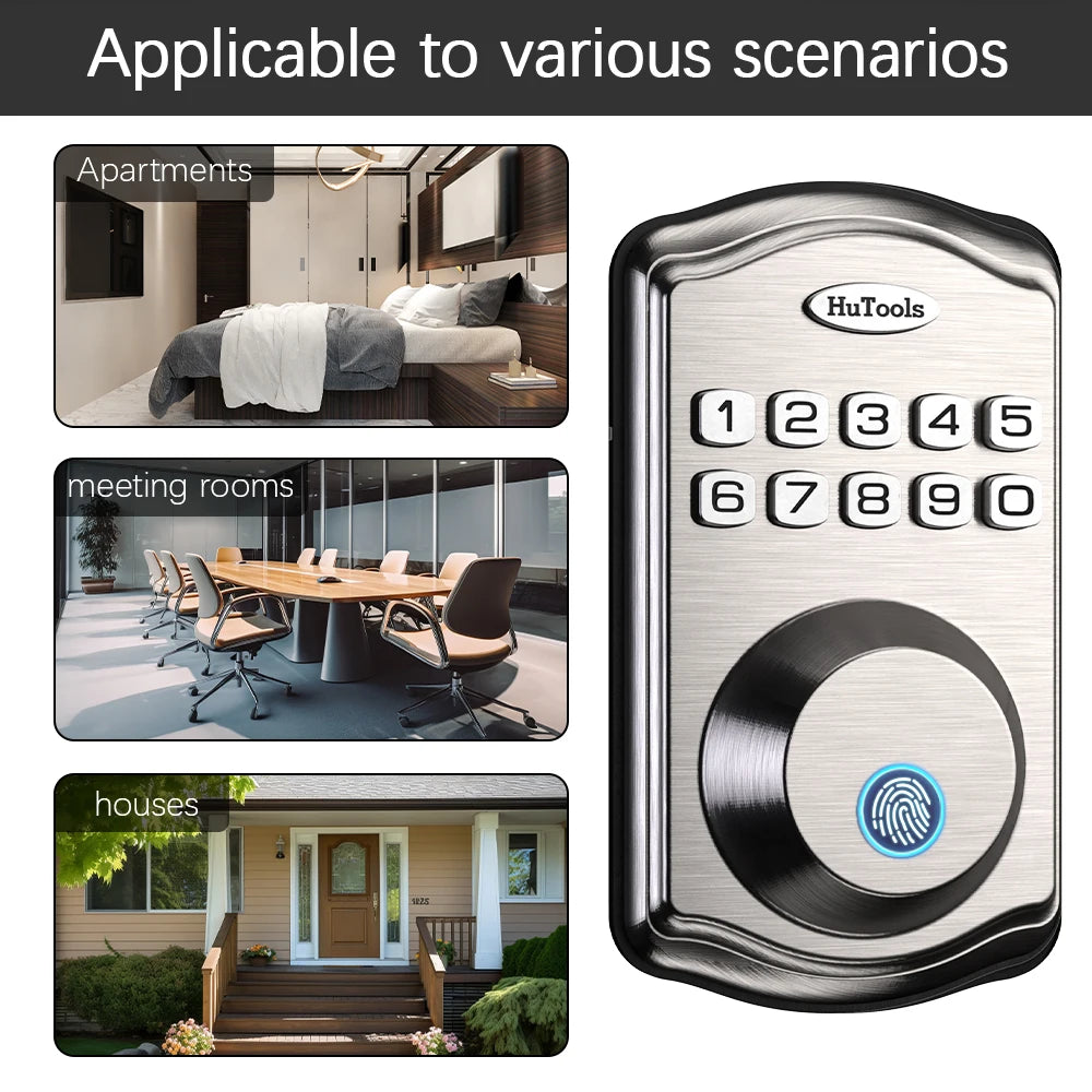 Smart Fingerprint Keypad Door Lock Deadbolt