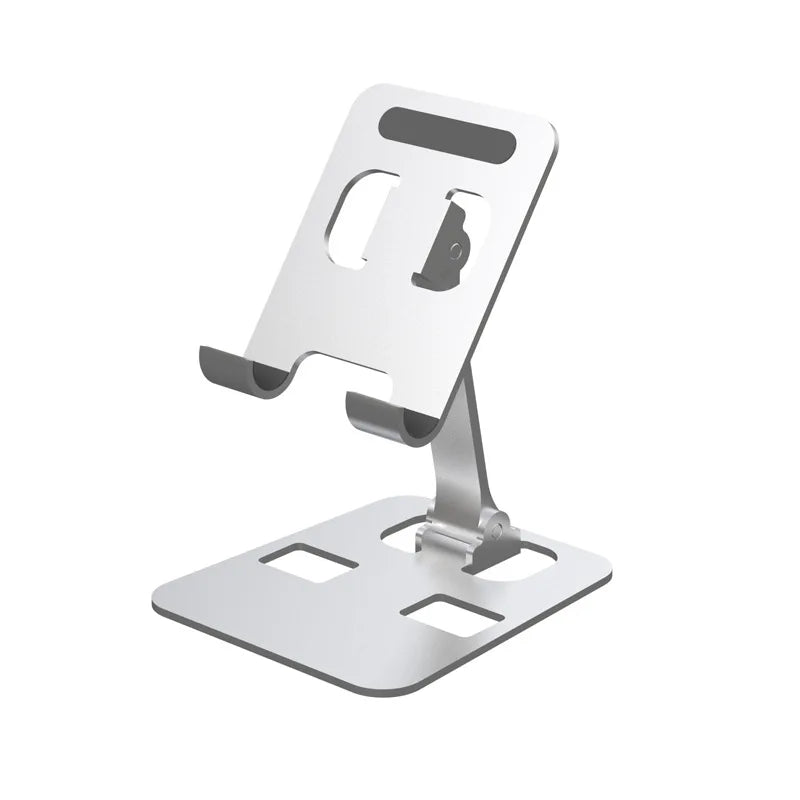 Universal Foldable Aluminum Desk Phone & Tablet Stand – Adjustable Metal Holder