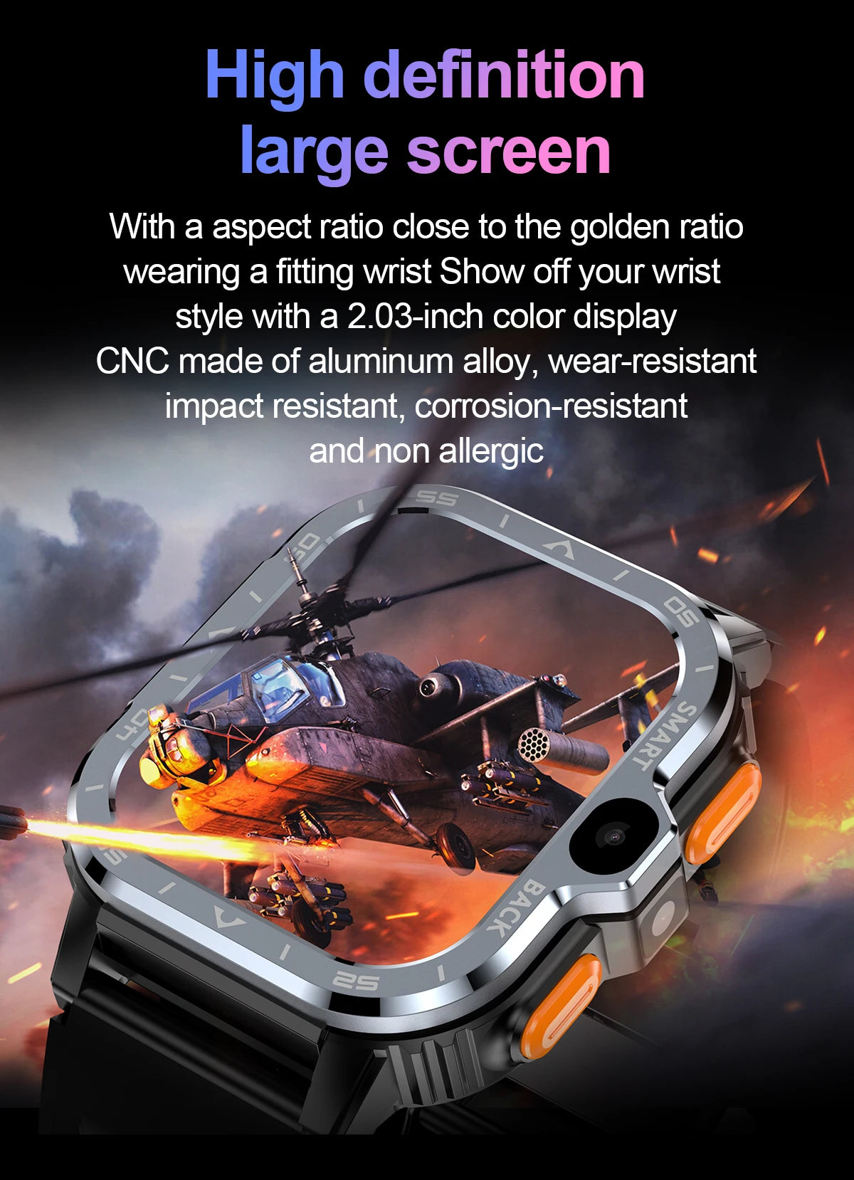 Valdus PGD Android Smartwatch with Dual Camera & 4G