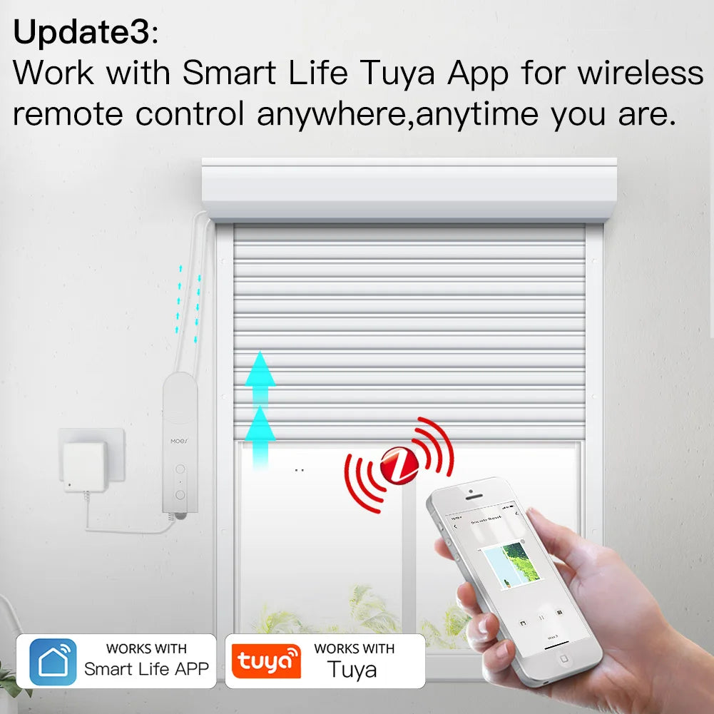 ZigBee Smart Roller Blind Motor – Tuya & Voice Control