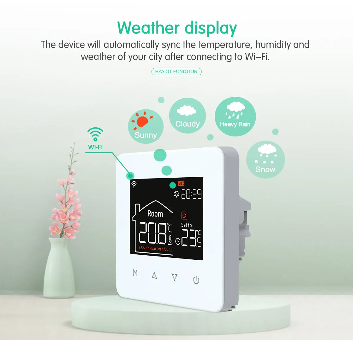 Tuya Smart WiFi Thermostat – Floor Heating & Gas Boiler Compatible