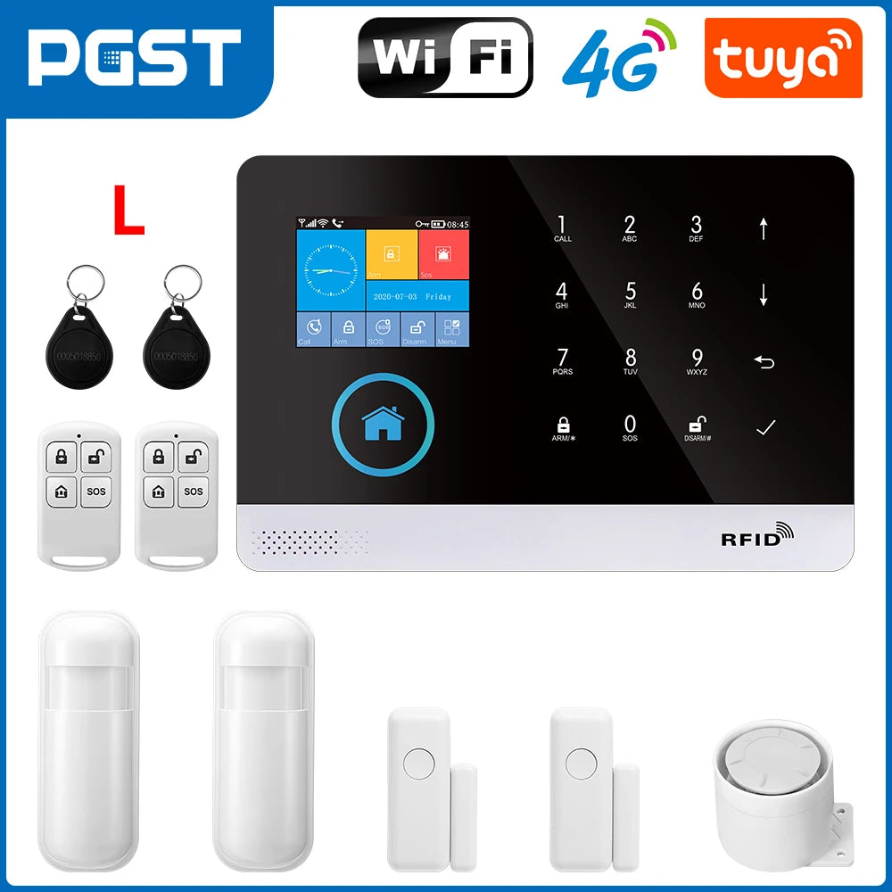 4G WiFi Home Alarm System – Alexa & Tuya Compatible