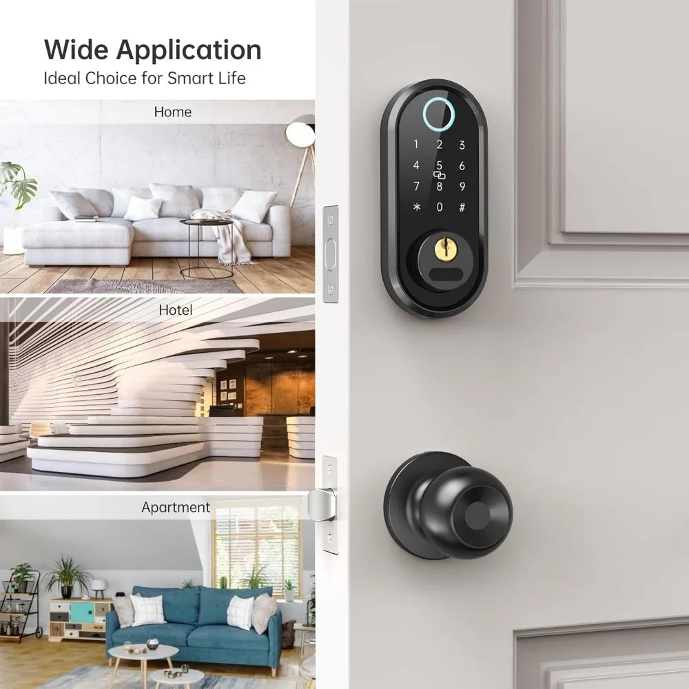 Smartlock Keyless Entry Door Lock with Handle & Keypad