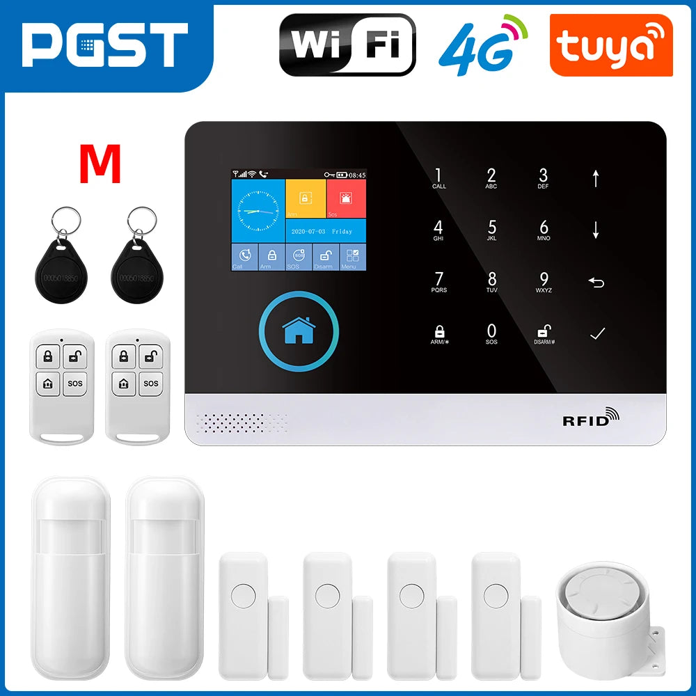 4G WiFi Home Alarm System – Alexa & Tuya Compatible