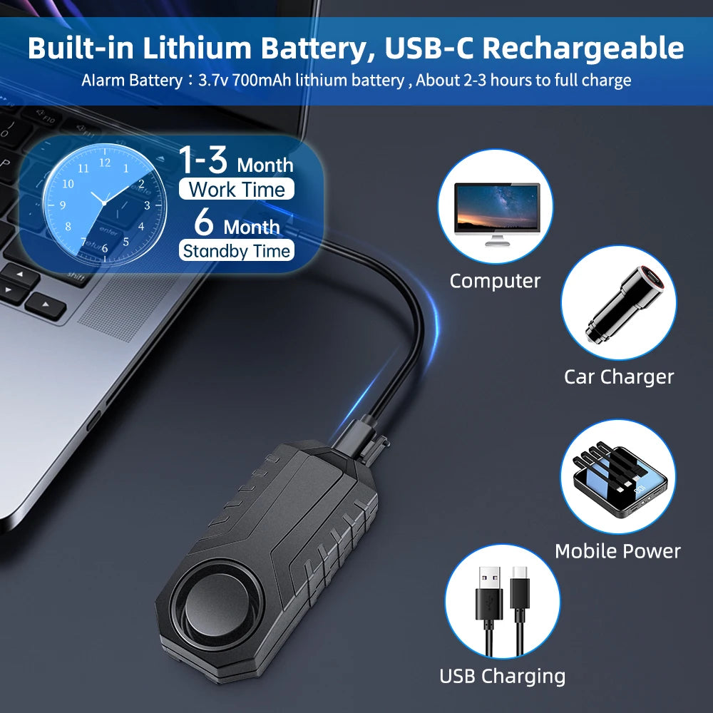 Elecpow Bike Anti-Theft Alarm with Remote