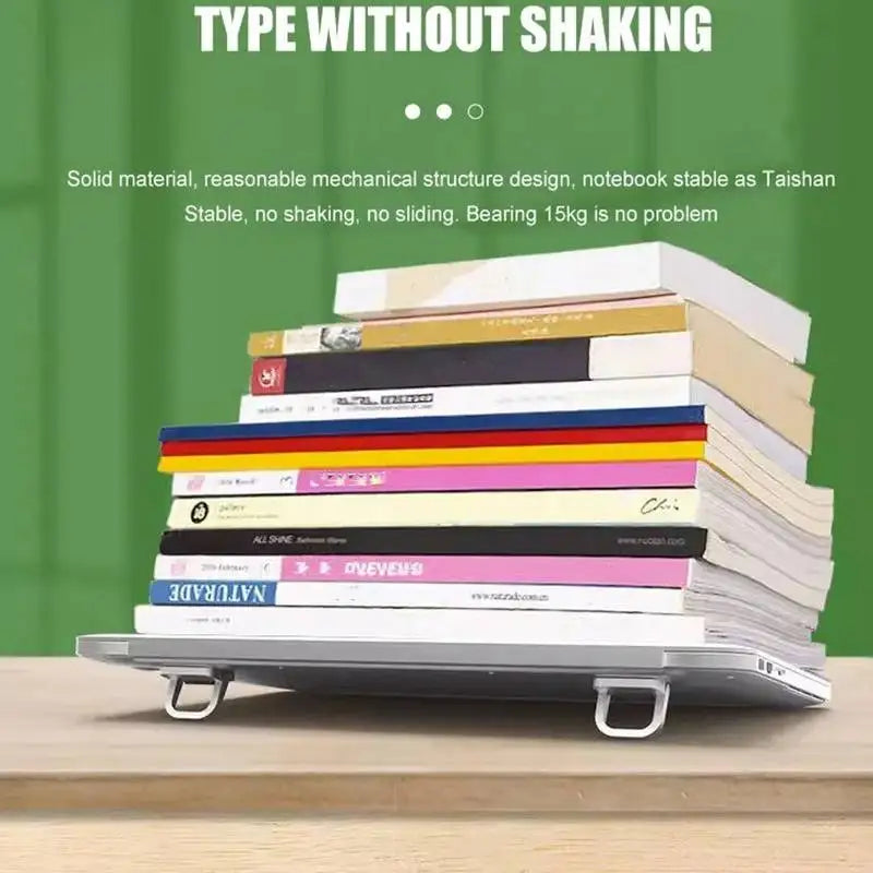 Portable Aluminum Laptop Stand with Keyboard Clearance