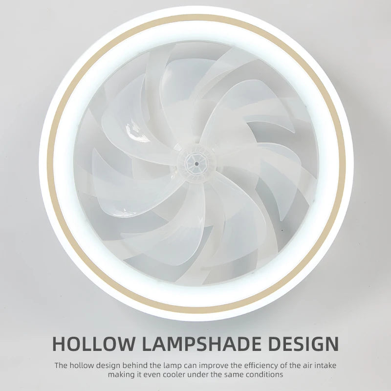 Modern LED Ceiling Fan Light – Remote Control, Smart Home Ready