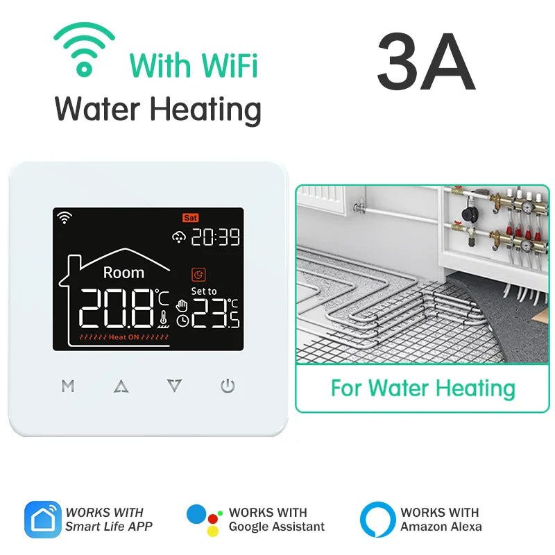 Tuya Smart WiFi Thermostat – Floor Heating & Gas Boiler Compatible