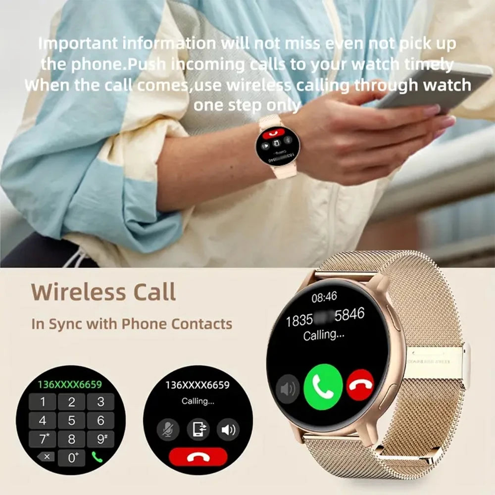 SENBONO Women’s Bluetooth Smartwatch – Fitness Tracker