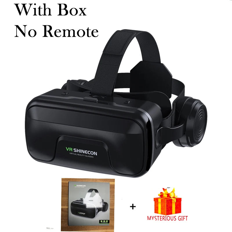 VR Headset with 3D Lenses – Virtual Reality Goggles for Smartphones