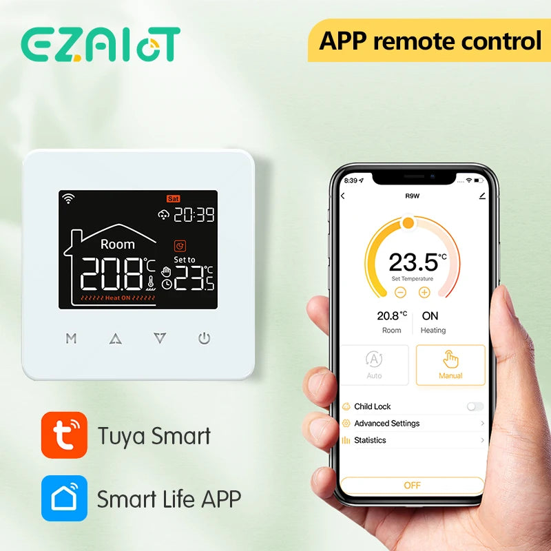 Tuya Smart WiFi Thermostat – Floor Heating & Gas Boiler Compatible