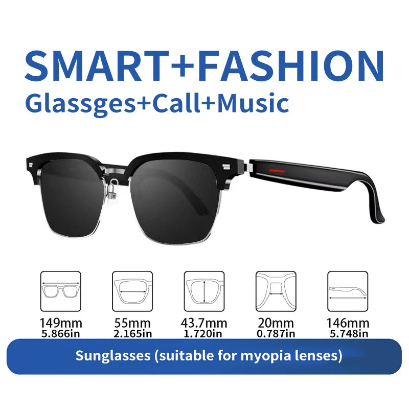 Smart Wireless Bluetooth Sunglasses – Music & Calls