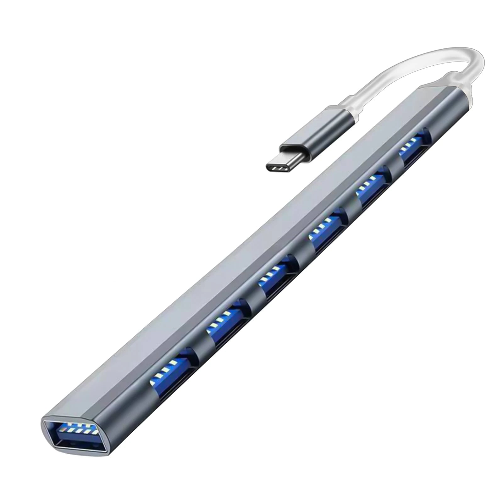 USB 3.0 HUB USB 2.0 HUB USB C HUB Type C HUB Multi Splitter High Speed 5Gbps For PC Computer Multiport USB A HUB Port 7 Ports