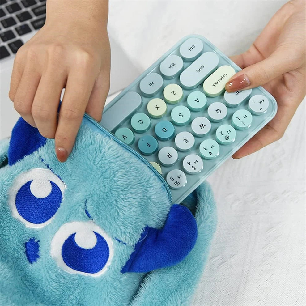 Gray Bluetooth 5.0 & 2.4G Wireless Keyboard & Mouse Combo – Rechargeable, Full-Size