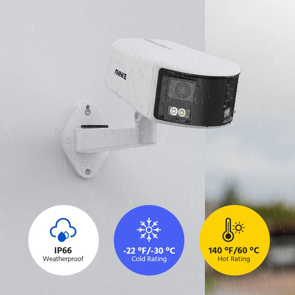 ANNKE 8MP DUO POE 180° AI Security Camera