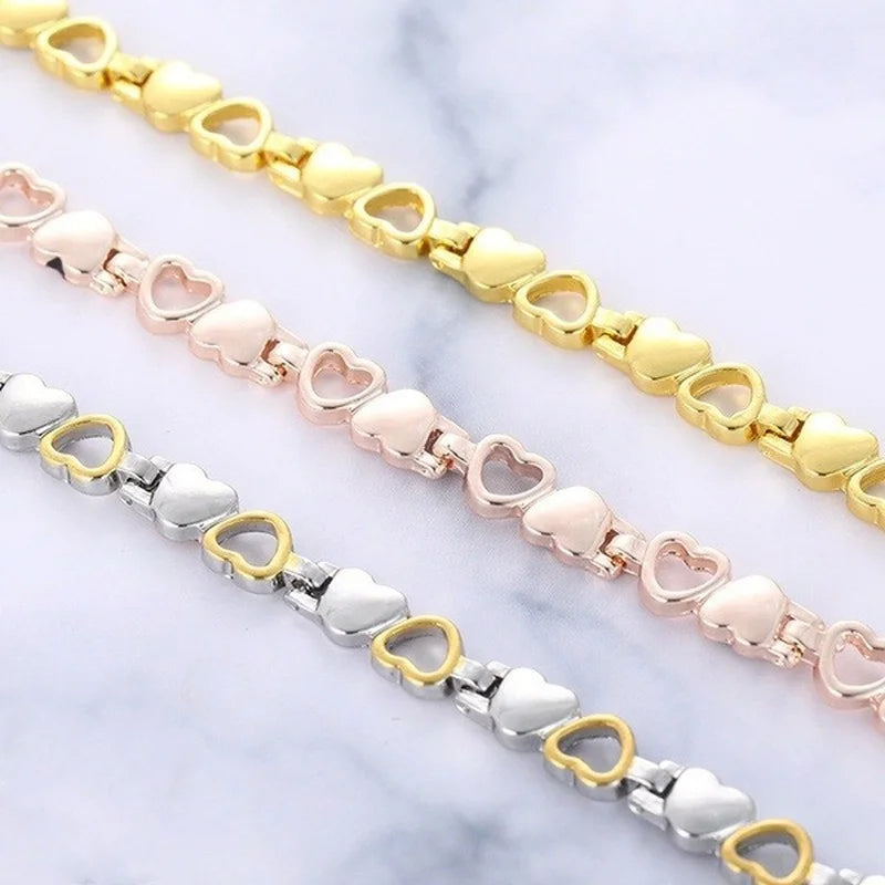 Magnetic Slimming Bracelet – Heart Link Design