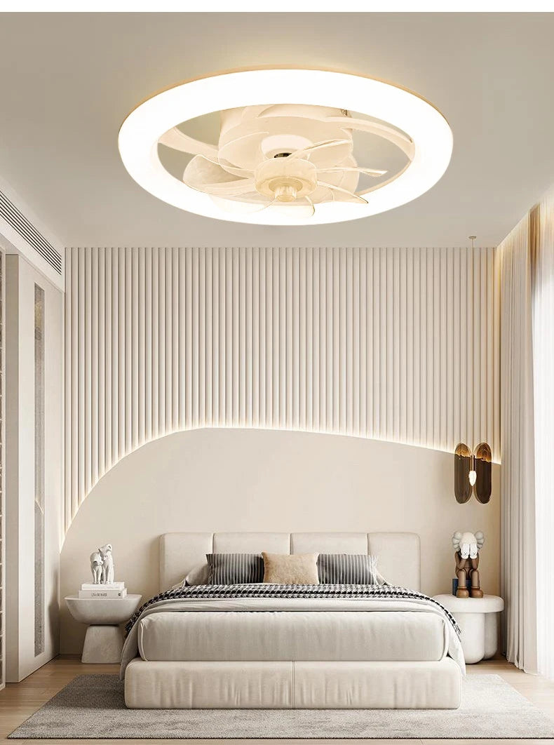 Modern LED Ceiling Fan Light – Remote Control, Smart Home Ready