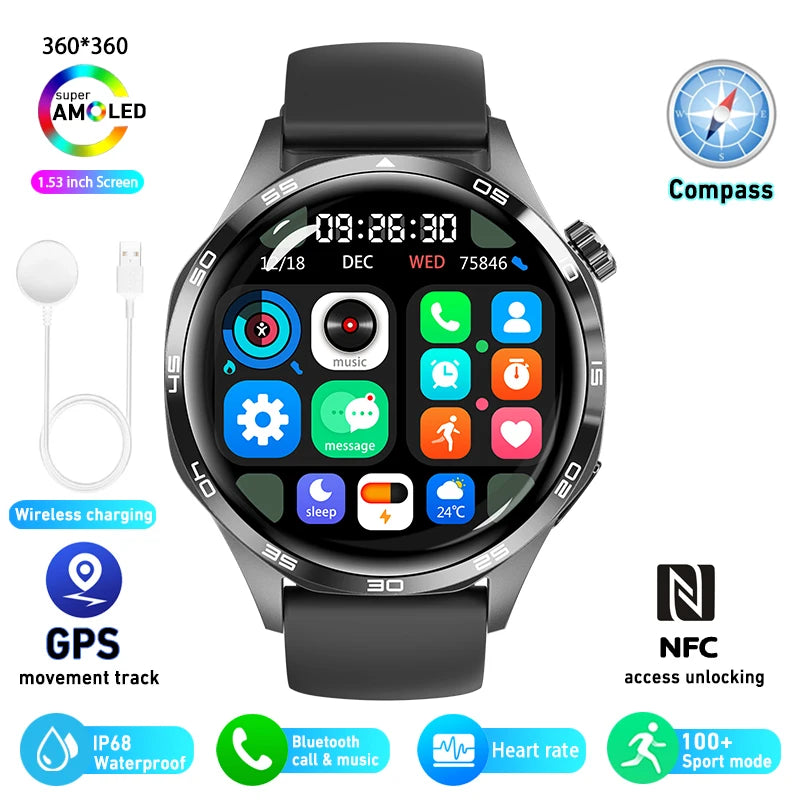 HUAWEI GT5 Pro 2024 GPS NFC Smartwatch