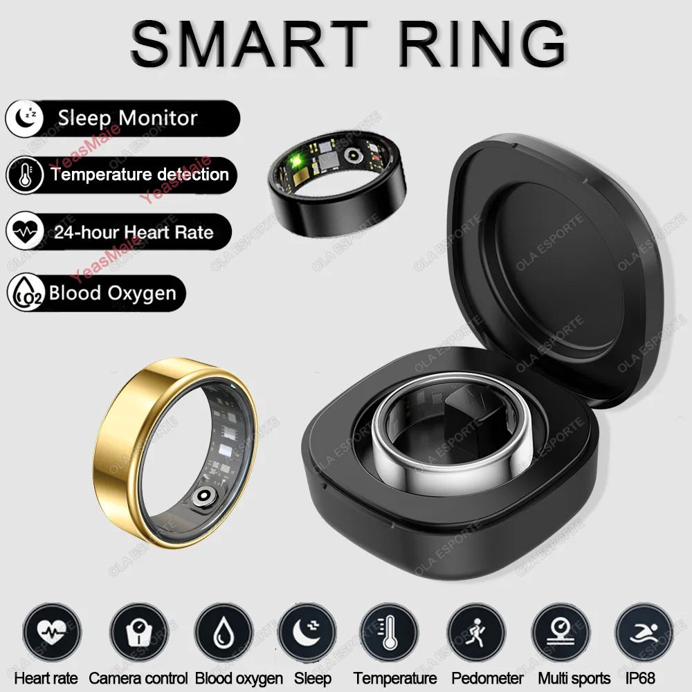 Smart Ring Bluetooth Heart Rate & Sleep Monitor