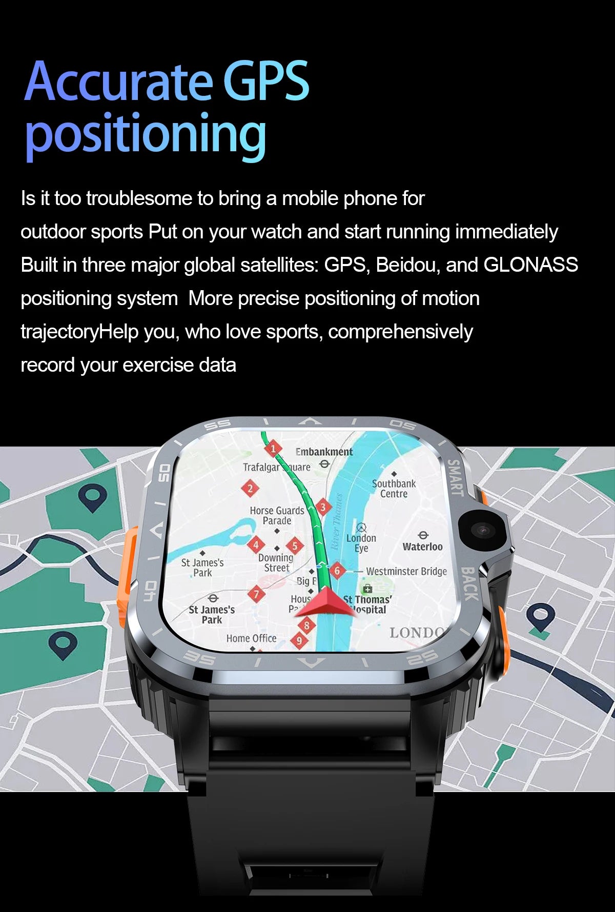 Valdus PGD Android Smartwatch with Dual Camera & 4G